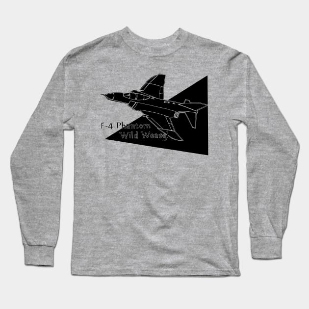 F4 Phantom Wild Weasel Long Sleeve T-Shirt by Joseph Baker